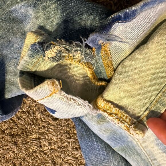 Vintage Old Navy Jeans 1994 Womens Size 8 Regular Medium Denim Bleach Bottom - Picture 9 of 9